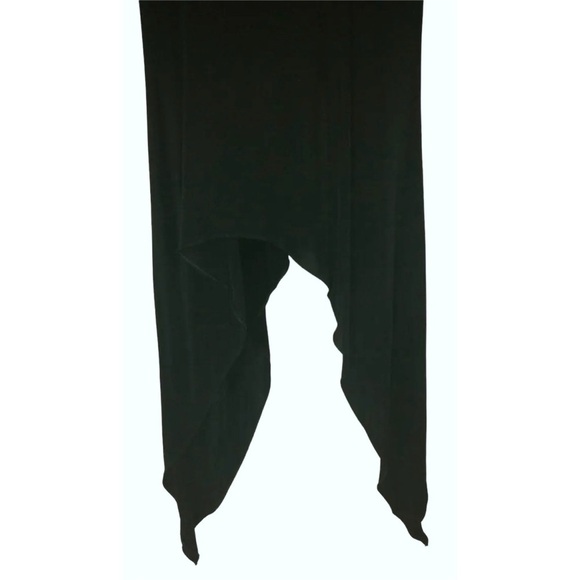 David Meister Dress Handkerchief Black Stevie Nicks Goth Witchy ALT Whimsygoth - Picture 7 of 11